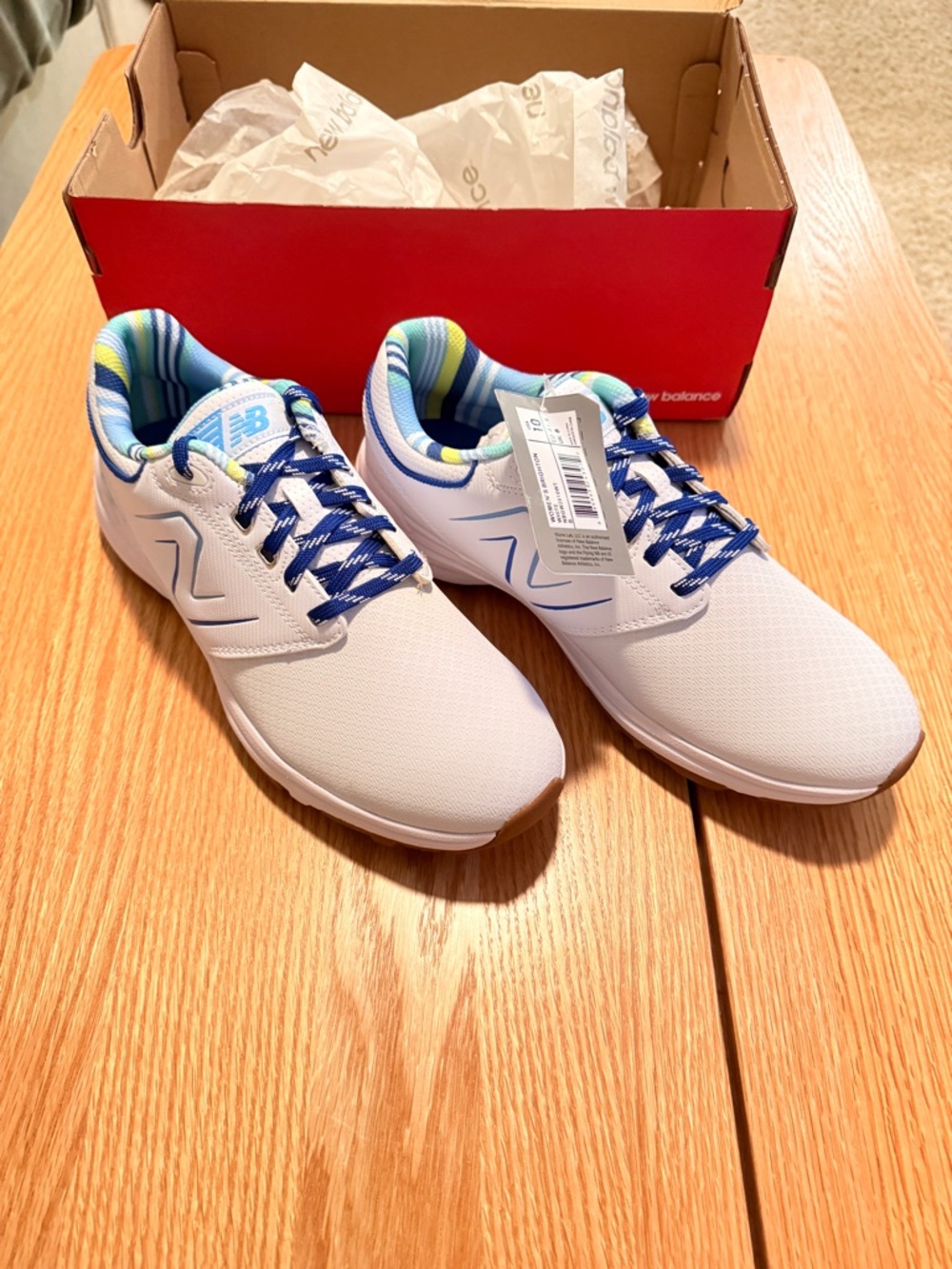 New Balance Women’s Brighton Golf Shoes Size 10 White NWT Waterproof - Picture 3 of 7